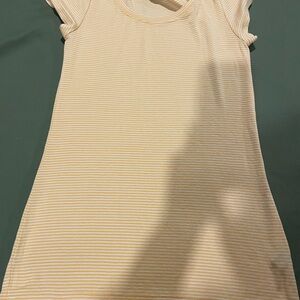 The Limited Yellow and White Striped Tee